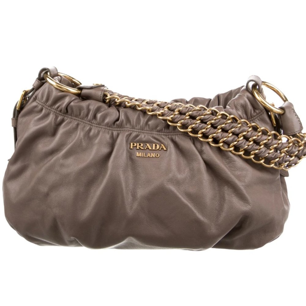 Prada Grey Shoulder Bag